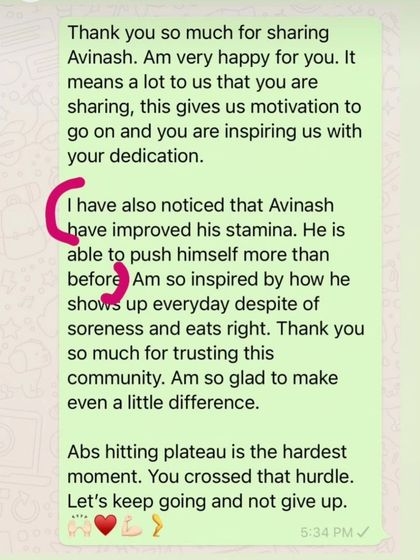 Nischitha Uthaiah - Personal Training & Bodybuilding Coaching Client Love & Results photo 3