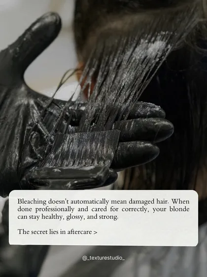Let's talk about bleach. It doesn't have to mean damaged hair. When done professionally with the right techniques and aftercare, your hair can stay healthy, glossy, and strong. I'll always be real with you about the process.