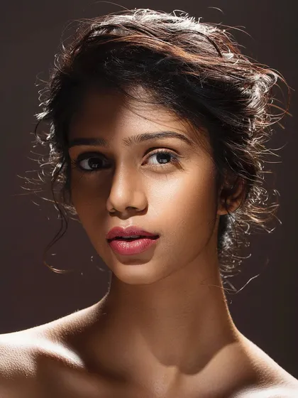 In this shot, I used a sliver of light to create a dramatic and emotive portrait. This technique, known as short lighting, adds depth and a cinematic quality, perfect for an actor's portfolio to show a more serious side.