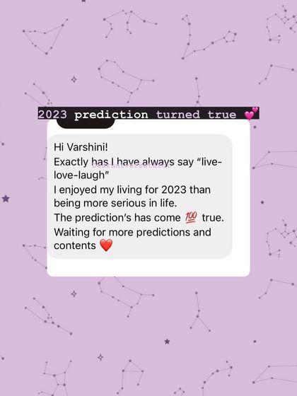 Another client confirms that their 2023 prediction came true, embracing a more lighthearted approach to life. It's wonderful to see my guidance helping you live more joyfully.