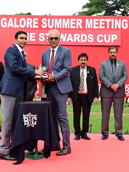 The Stewards Cup presentation.