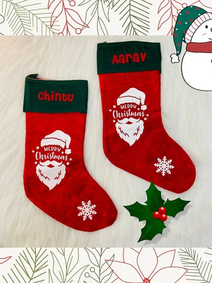 Get ready for Santa's visit with our personalised Christmas stockings. We can add a name to each one, so everyone knows which one is theirs.