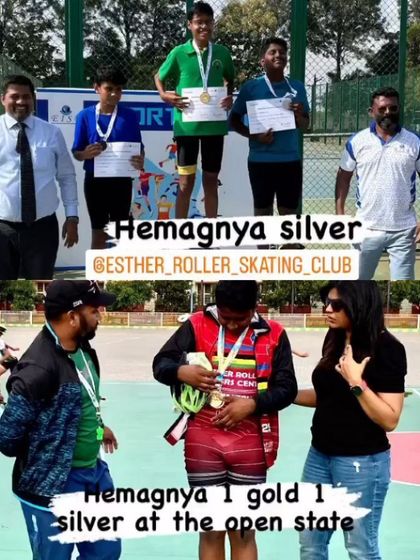 A double win for Hemagnya, securing one gold and one silver medal at the open state competition. His dedication to the sport is truly inspiring.