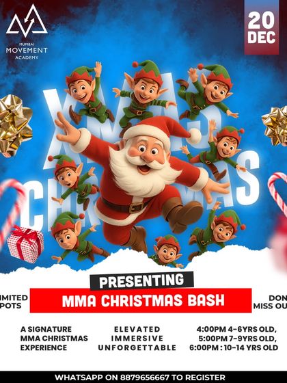 The MMA Christmas Bash is here. We're bringing Santa, elves, and a whole lot of parkour magic for a festive celebration your kids will talk about all year.