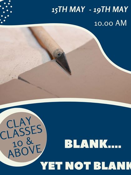 An invitation to our summer workshop for kids. We provide the clay and the techniques, but the ideas and the expression are all theirs.