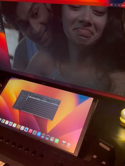 Another behind the scenes shot from the edit of 'Phir Kabhi'. This particular frame captures the playful and tender dynamic we aimed for.