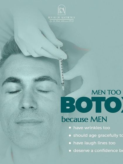 Botox isn't just for women. Men have wrinkles and laugh lines too, and they deserve to age gracefully and feel confident. I offer tailored treatments to provide a refreshed, masculine look.