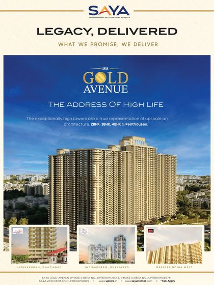 Legacy, delivered. What we promise, we deliver. Saya Gold Avenue stands as the address of high life, with exceptionally high towers representing upscale architecture.