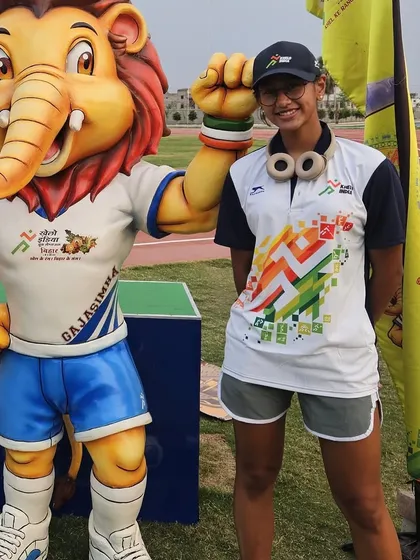 A proud moment for one of my swimmers at the Khelo India Youth Games. Participation at this level is a testament to the dedication and high-performance standards we maintain.