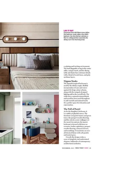 Our Crescendo House project was featured in India Today Home magazine, highlighting its Japandi-inspired interiors and classic contemporary style.