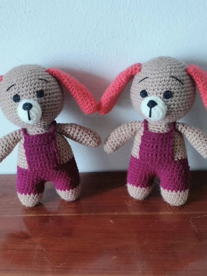 Another pair of puppies ready for play.