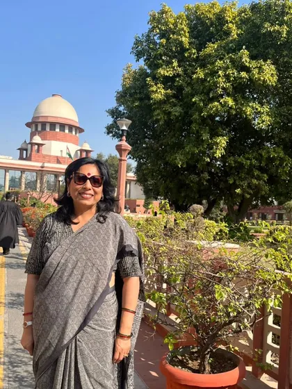 At the Supreme Court of India, which I truly consider a temple of justice. The pursuit of truth and fairness is a pilgrimage, and I am grateful for every opportunity to stand here and argue for what is right.