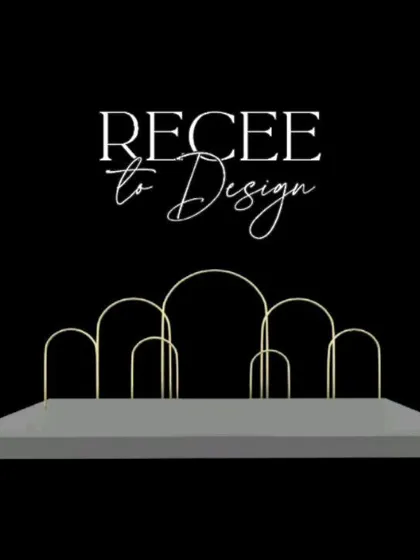 This is the "Recce to Design" stage, where I translate the venue's potential into a concrete design. This 3D render shows the basic structure for a stage backdrop, which will later be layered with florals and other details.