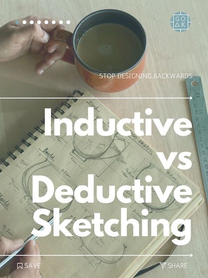 A guide to Inductive vs. Deductive sketching. This is my shortcut to creating forms that actually match your vision, by letting the design lead and the numbers follow.