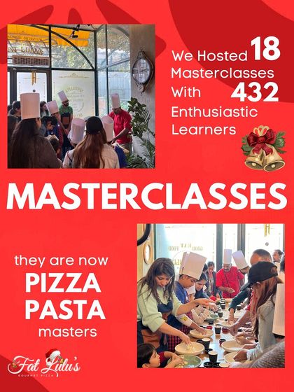 A little year-in-review graphic celebrating the 18 masterclasses I hosted for 432 enthusiastic learners, many of whom were kids who are now pizza and pasta masters.