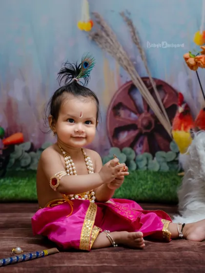 Our little Krishna is all set to charm the world with that smile.