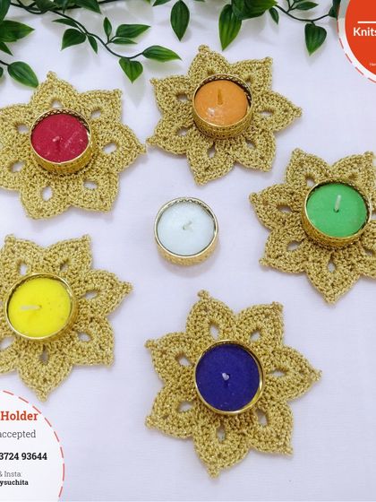 These golden tea light holders are available for bulk orders, making them a great option for festive gifting or event decor.