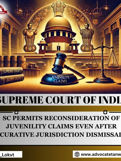 A significant Supreme Court ruling allowing the reconsideration of juvenility claims even after a case has been fully dismissed. This ensures that procedural mandates under the Juvenile Justice Act are correctly followed.