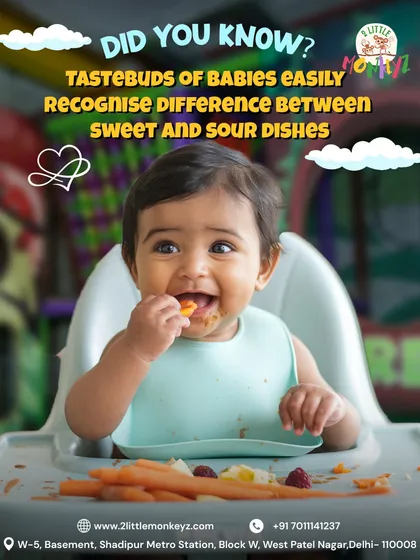 Did you know babies' tastebuds can easily tell the difference between sweet and sour? We love sharing fun facts while your kids are having fun exploring our play area.