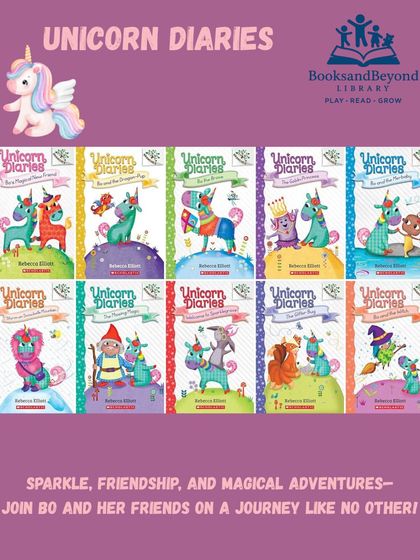 Sparkle, friendship, and magical adventures await in the "Unicorn Diaries." Join Bo Tinseltail and her friends on a journey of teamwork, courage, and believing in yourself. Perfect for early readers who love a little magic.