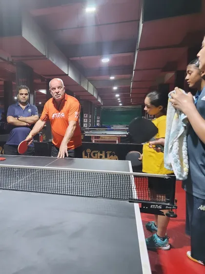 We bring world-class expertise to our players. Here, Swedish Olympian and Level 4 Coach Jan Berner shares his knowledge on European tactics during a high-performance camp at our centre.