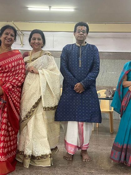 Posing with my colleagues at the music teachers meet. These discussions are vital for addressing the concerns of educators and ensuring the quality of music instruction.