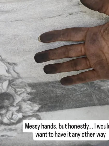 Messy hands are a sign of a productive day in the studio. I wouldn't have it any other way. This is the part of the process where passion and creativity come together, and I love every moment of it.