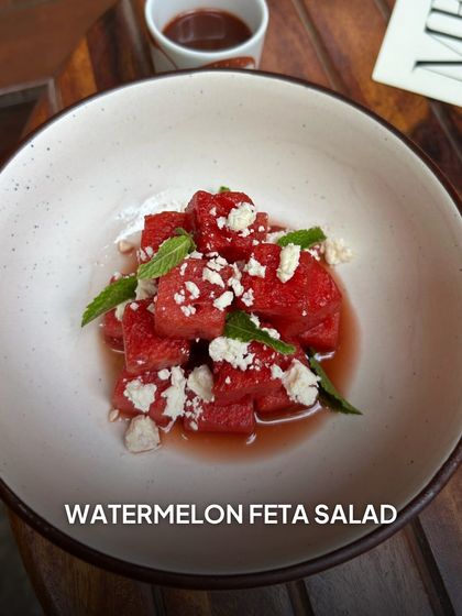 Cool down with my Watermelon Feta Salad. The sweetness of the watermelon pairs beautifully with the salty vegan feta and fresh mint, creating a truly refreshing bite.