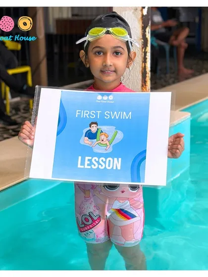 Another successful 'First Swim Lesson'. We ensure every child's introduction to swimming is a positive and encouraging experience.