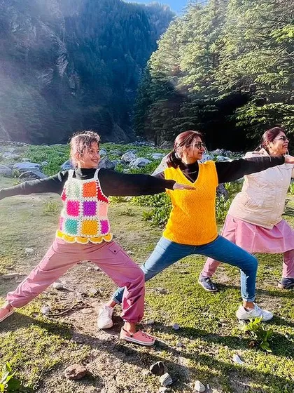 We believe yoga is a journey for every generation. Here are three generations of my family sharing a single pose, proving that wellness is a timeless practice that connects us all.
