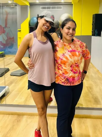 A happy moment with a client who is progressing on her postpartum fitness journey. We are proud to be part of her transformation.