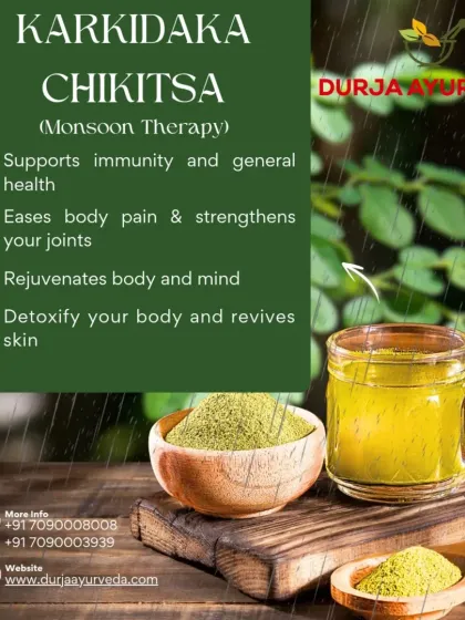 Revive your body this monsoon with Karkidaka Chikitsa. This ancient Ayurvedic practice uses herbal preparations to detoxify, heal, and rejuvenate you from within, easing pain and strengthening joints.