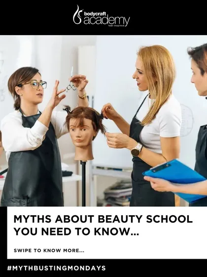 An introduction to our series on busting myths about beauty school, encouraging prospective students to learn the truth about the industry.