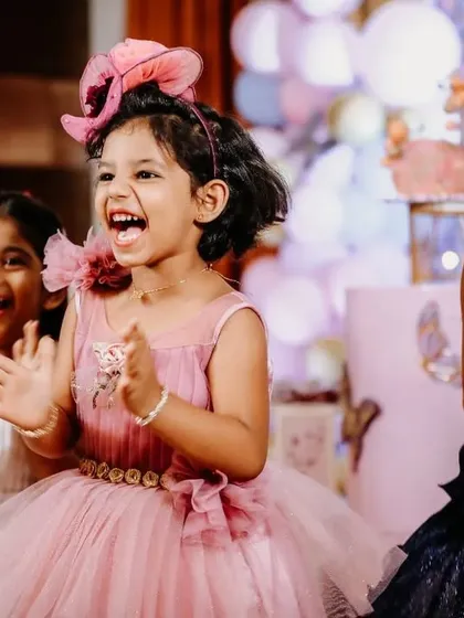 The pure excitement of children celebrating at a birthday party. My event photography aims to freeze these high-energy, candid moments of happiness and friendship.