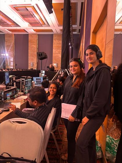 Our team at the console for the Autodesk Summit, happy to be delivering another successful event.