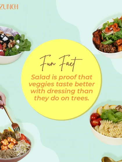 Here's a fun fact. A salad is proof that veggies taste better with a great dressing and the right company in a bowl. It’s all about dressing to impress.