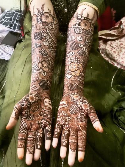 Mehendi Art by Nishat - Mehndi (Henna) Artistry Elaborate Bridal Henna photo 109