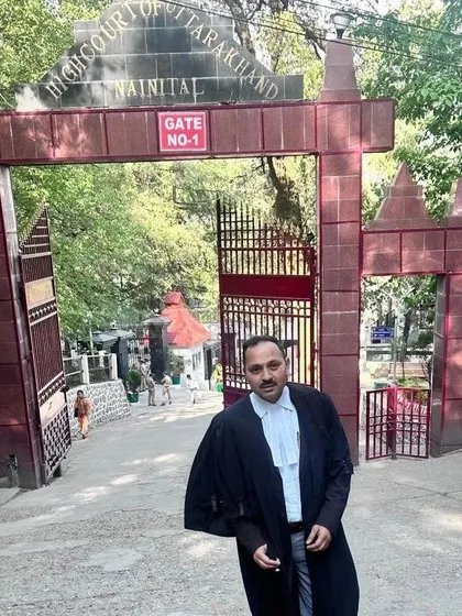 Here I am at the entrance of the High Court of Uttarakhand in Nainital. Practicing in different jurisdictions broadens my understanding of the legal system across the country.