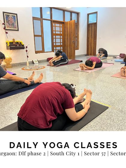 We offer daily yoga classes at our physical centers in Gurgaon, providing a space for our local community to practice together and support one another.