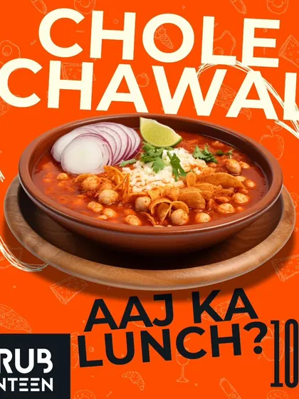 Aaj ka lunch? How about a comforting bowl of our Amritsari Chole Chawal. It’s a classic North Indian dish, rich in spices and flavor, that always hits the spot.