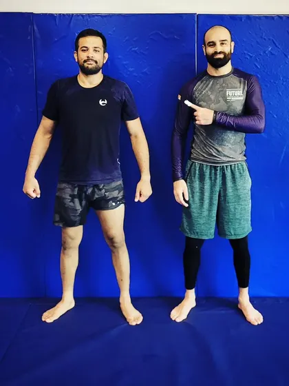The grind never stops, even for the coaches. Head coaches Ashwin and Mohit getting in 10 hard rounds of rolling in the morning before heading to pro-training in the afternoon.