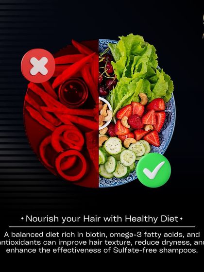 A healthy diet is fundamental for healthy hair. A balanced diet rich in biotin, omega-3s, and antioxidants can improve hair texture and reduce dryness.