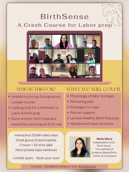 Neha Misra - Childbirth Education & Preparation Comprehensive Online Lamaze Classes photo 3