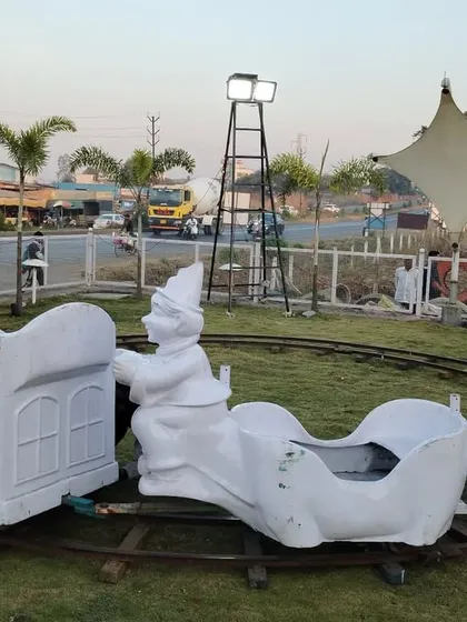 All aboard for fun. This charming track train ride is a wonderful addition to carnivals, large birthday parties, or community events, offering a delightful experience for our youngest guests.