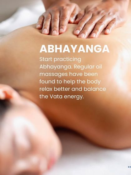 Abhyanga, or regular oil massage, is a foundational Ayurvedic practice for anti-aging and relaxation. It helps to balance the Vata energy, which governs movement and the nervous system, promoting calm and rejuvenation.