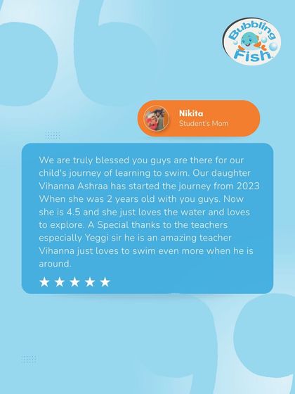 The Bubbling Fish - Swimming Lessons for Infants & Toddlers Hear From Our Families photo 5