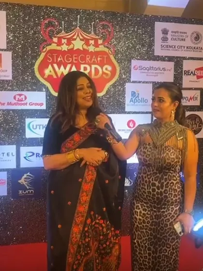 Being interviewed on the red carpet at the Stagecraft Awards. It is always an amazing feeling to be on stage and be recognized for my work as a performer and vocalist.