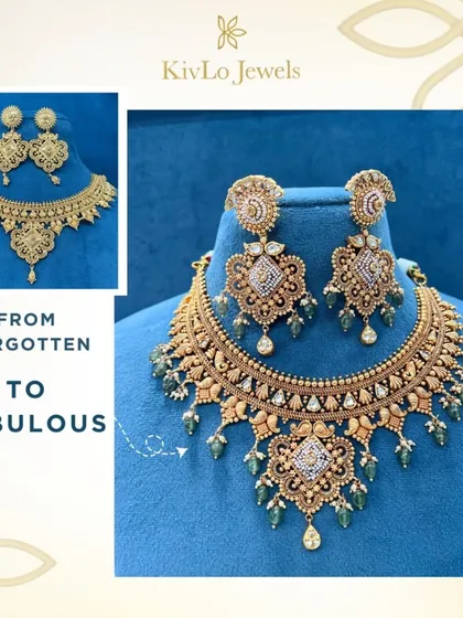 From forgotten to fabulous. This heirloom set was reimagined with the addition of kundan, pearls, and emeralds, transforming it into a creation that is ready to be worn and loved again.