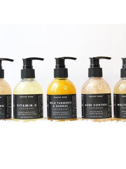 A lineup of my gentle, effective facewashes. From Ultra Hydrating to Acne Control, each formula is designed to address specific skin needs with the power of natural ingredients.