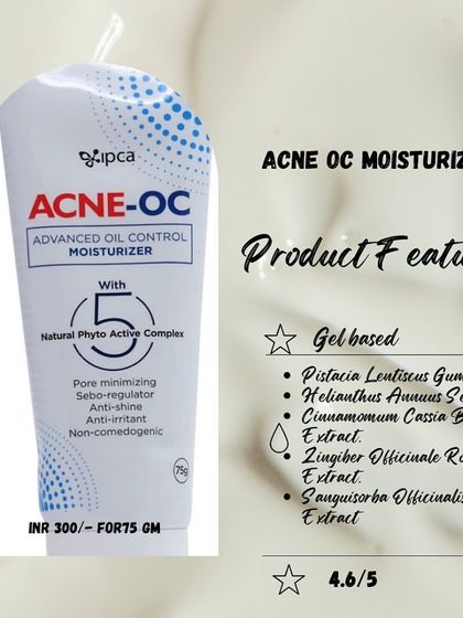 The Acne-OC Advanced Oil Control Moisturizer is specifically designed to regulate sebum and minimize pores. It uses a complex of natural phyto-actives to provide anti-shine and anti-irritant benefits for oily skin.